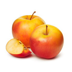 apples on a white background