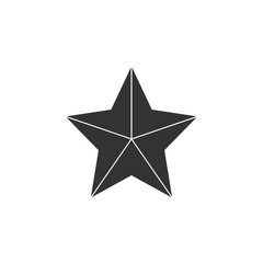 Fototapeta premium Grey Star icon. Vector illustrations. Flat design.