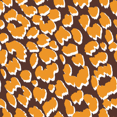 Materiał do szycia Jaguar Skin Seamless Pattern. Animal Print for Textile Design / Vector Illustration