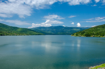 Blue lake with mountains - Strezevo artificial Lake, Bitola, Macedonia