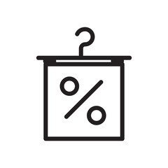 Discount black friday vector icon