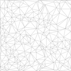 Wireframe polygonal abstract mesh.  Vector Polygon which consist of triangles. Geometric background in Origami or network style. 
