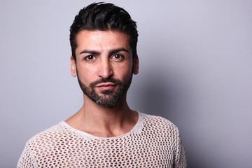 Portrait of a mixed race man