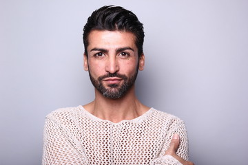 Obraz premium Portrait of a mixed race man