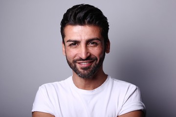 Obraz premium Portrait of a mixed race man