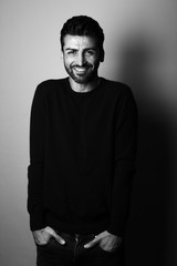 Portrait of a mixed race man