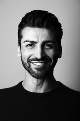 Portrait of a mixed race man