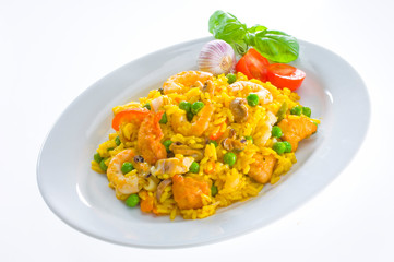 Paella, Sea food, Meeresfrüchte
