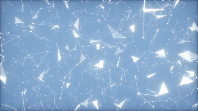 Pleasant star background.Fly through abstract 3D rendering of a scientific technology data binary code network conveying connectivity, complexity and data flood of modern digital age. Seamless loop.