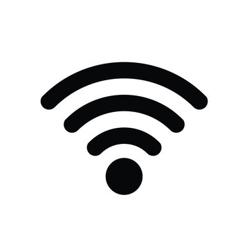 wireless network wifi icon on white background