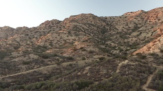 The reflecting of rocky mountains in southern california.