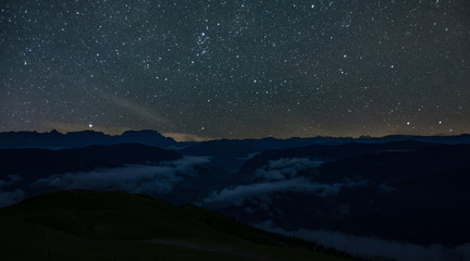 sternhimmel in den bergen 