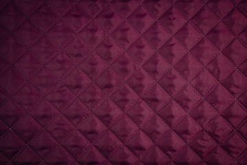 Red quilted fabric