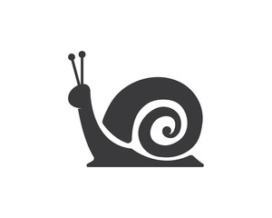 snail logo vector icon illustration design
