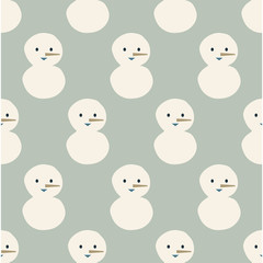 seamless snow man pattern