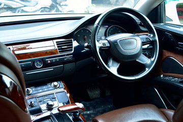 luxury car interior, beautiful premium design.