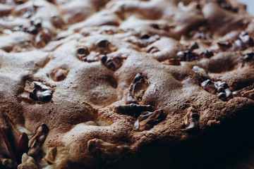 Delicious fresh homemade  nuts cake