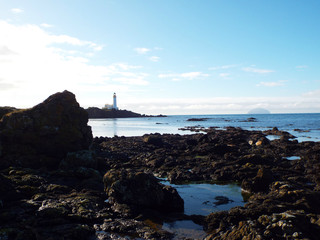 lighthouse at sunset