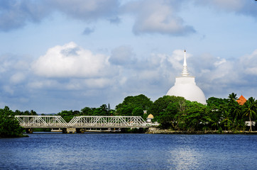 View of the temple Kalutara. Sri Lanka
