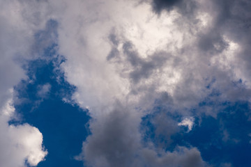 Dramatic sky with clouds