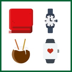 lifestyle icon. smartwatch and blanket vector icons in lifestyle set. Use this illustration for lifestyle works.