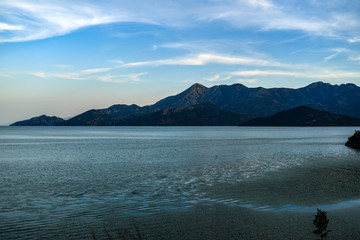 Landscape of Skadar lake in Montenegro.