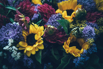Beautiful fairy dreamy magic flowers.