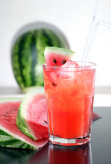 Watermelon juice fresh with ice