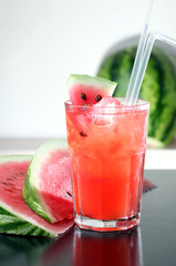 Watermelon juice fresh with ice
