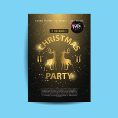 Merry Christmas party invitation