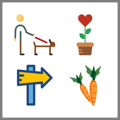 ecology icon. plant and panel vector icons in ecology set. Use this illustration for ecology works.