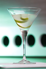 Daiquiri cocktail on green bar