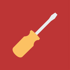 Silhouette icon screwdriver