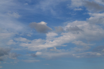 blue sky with clouds