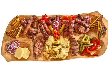 traditional romanian food plate