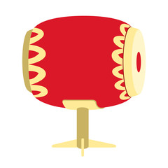 Isolated asian style drum image. Vector illustration design