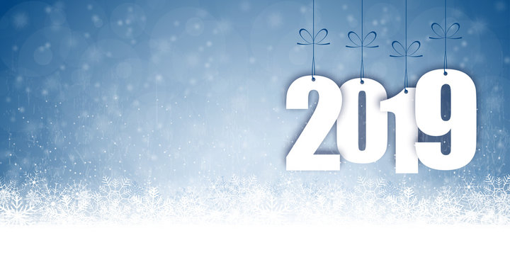 snow fall background for christmas and New Year 2019