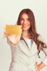 beautiful young woman with privileged gold card vip girl lifestyle 