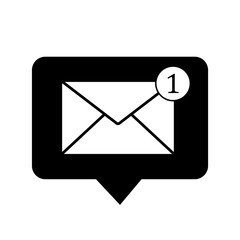 A new message icon, the logo on a white background