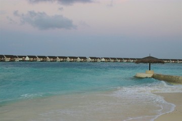 Beautiful Sunset time at Maldives