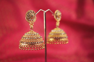 Indian Traditional Gold Earrings