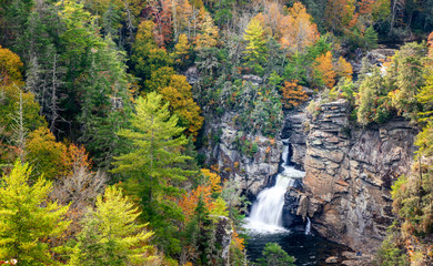 Linville Falls in Autumn