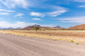 A majestic view during a adventurous road trip, Damaraland, Namibia.