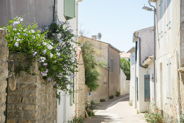 Town landscape of french touristic spot Ars-en-Re