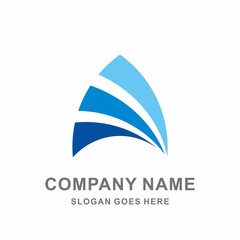 Arrow Space Wings Digital Technology Computer Business Company Stock Vector Logo Design Template