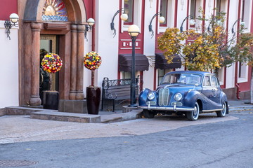 European quiet corner. Postcard view.