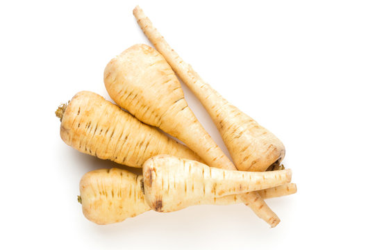 Parsnip isolated on the white background.