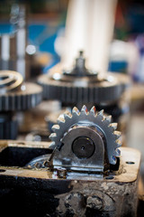 Closeup of gears