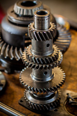Closeup of gears
