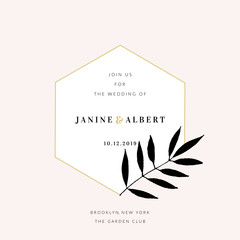 Wedding Invitation Design Template